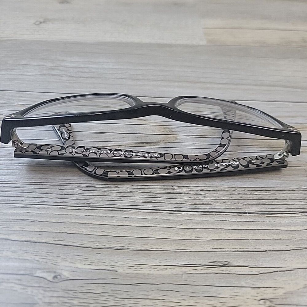 Coach HC6065 5261 Black‎ Military Sig C Womens Eyeglasses 51-17 135 FRAMES ONLY - Picture 9 of 10